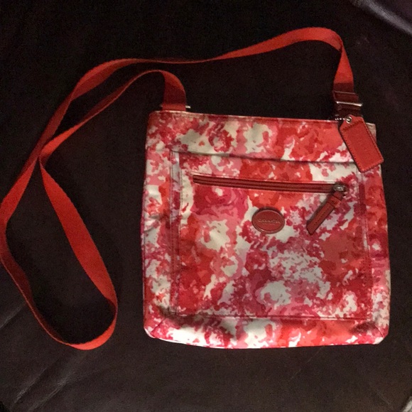 Coach Handbags - signature getaway nylon file crossbody bag